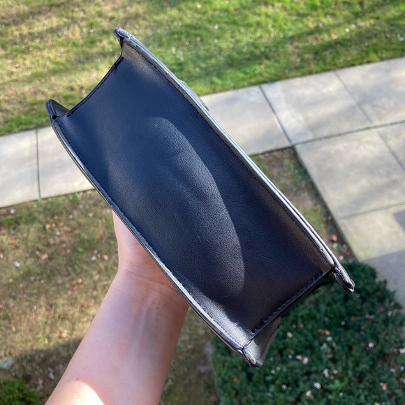 Black Multi Color Rainbow Snake Skin Reptile Print Convertible Purse Belt Bag - Picture 12 of 15